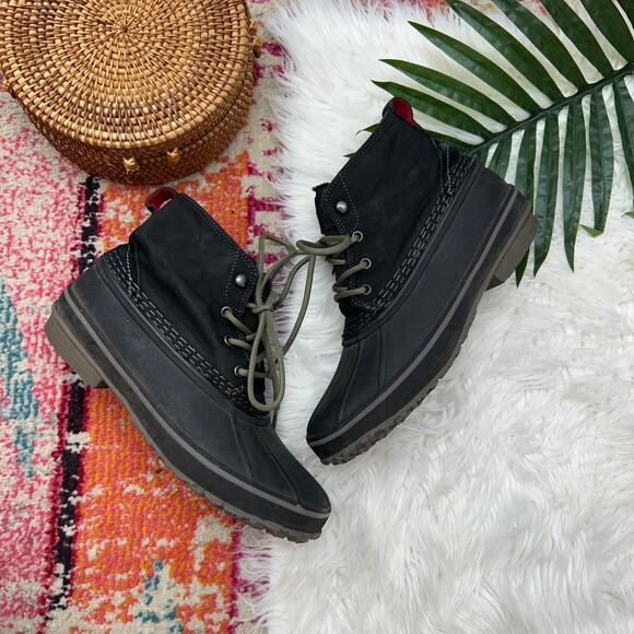 UGG Black Waterproof Winter Zetik Duck Boot Mens 7 Style 1017304 - Picture 1 of 8